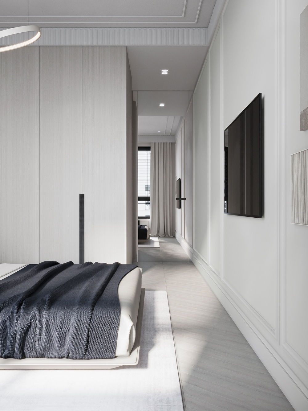 莫斯科河滨公园 88 平室内设计丨俄罗斯莫斯科丨Quadro Room-30