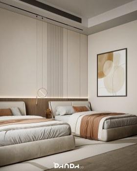 现代卧室与浴室设计丨Panda CG