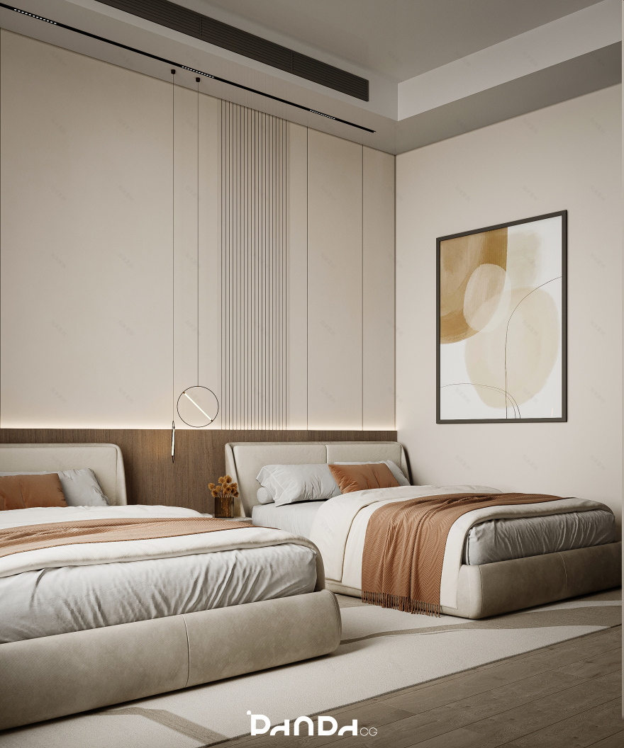 现代卧室与浴室设计丨Panda CG-14