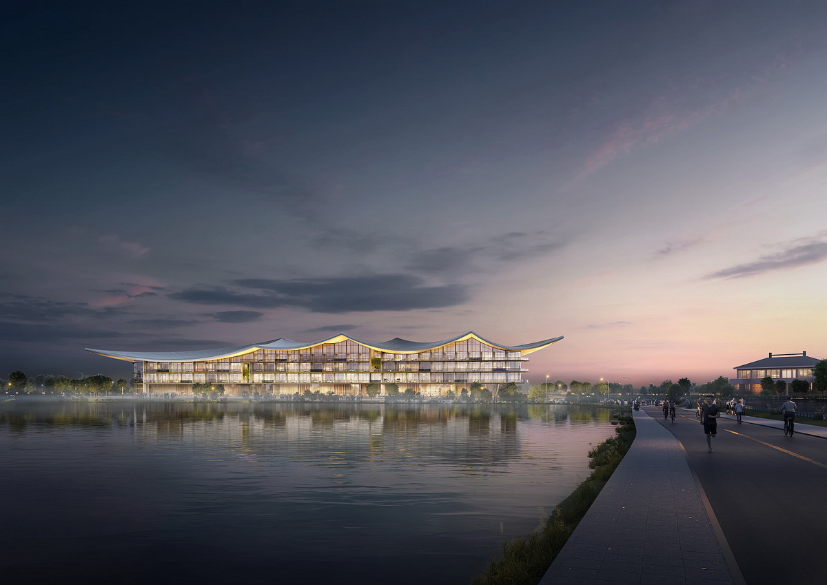 武汉湖光序曲城市度假酒店丨中国武汉丨维思平建筑设计-34