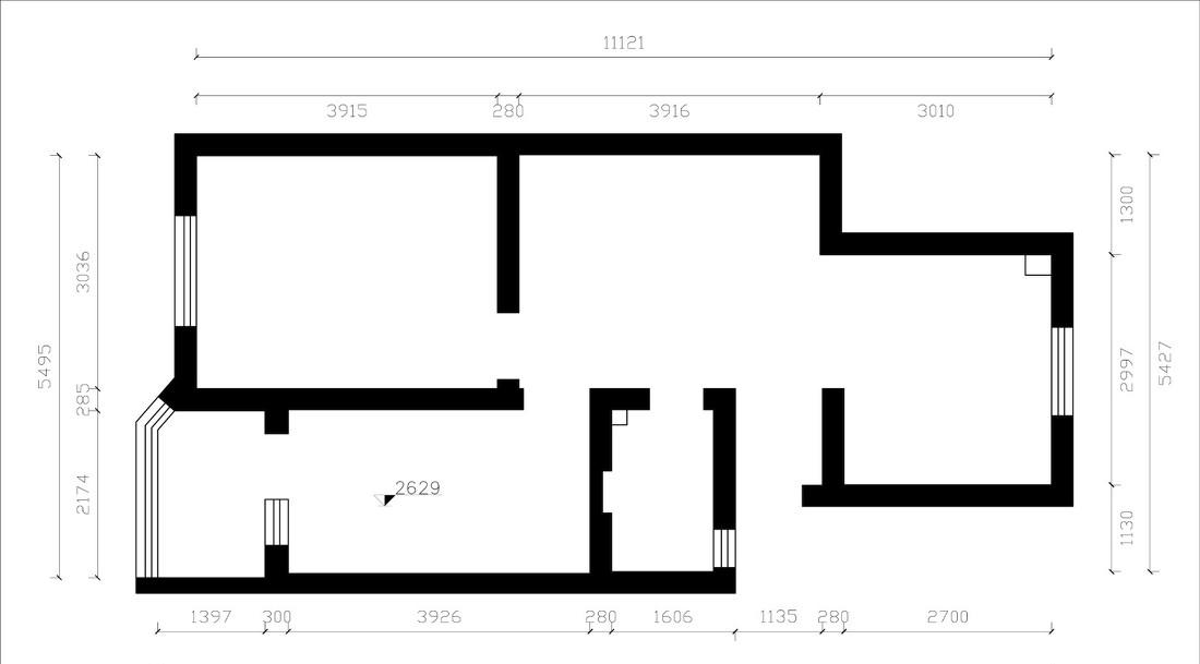 60 平三室田园风,双儿童房定制设计-20