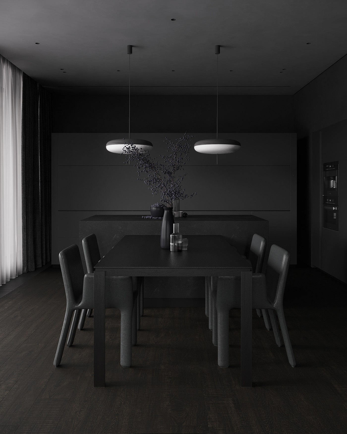 黑色系公寓设计-7