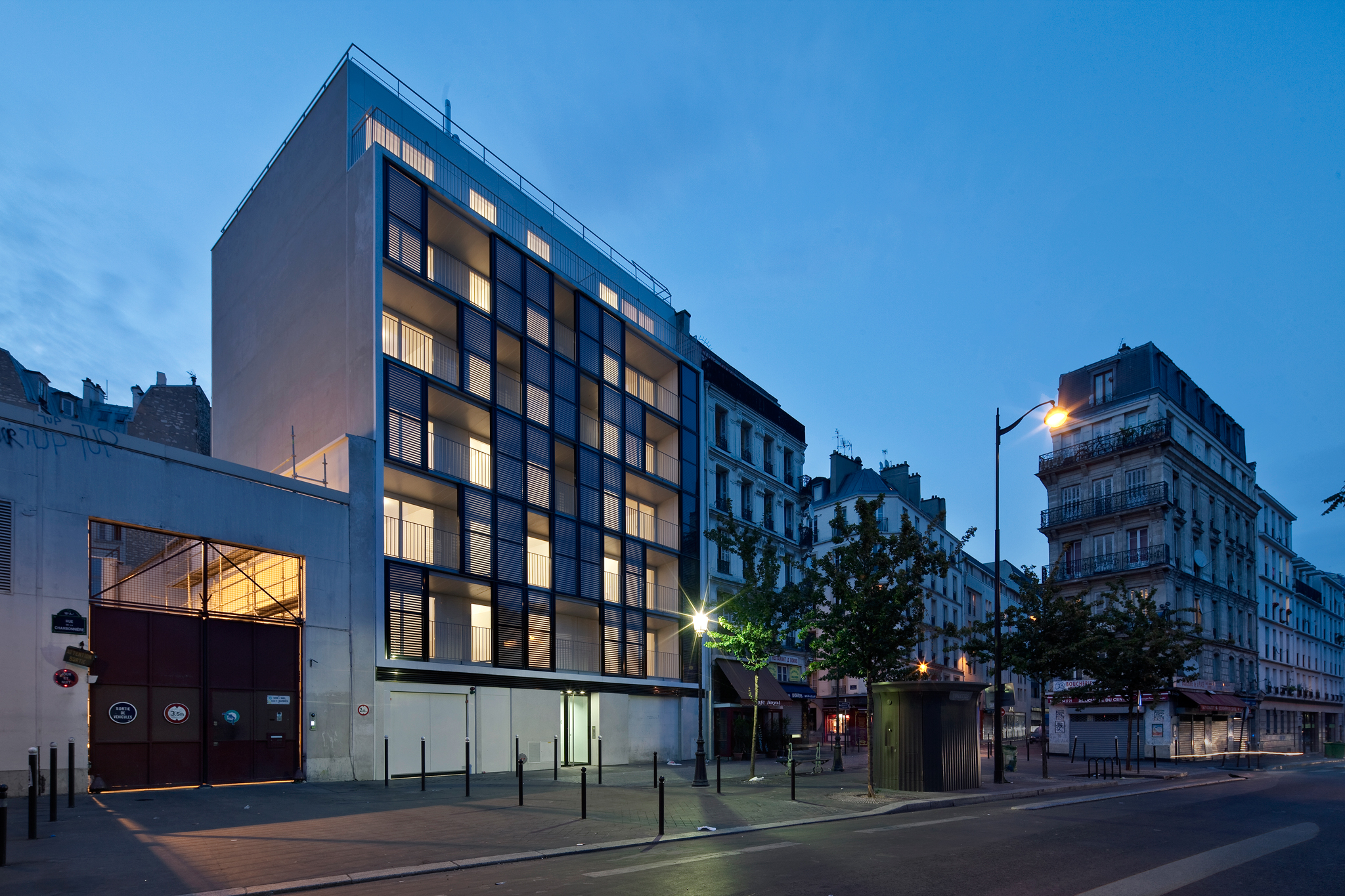 thermosolar panels on a facade-38