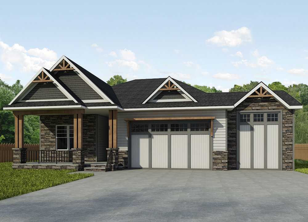 Anastasiya Gushchina丨公寓建筑丨3D Architecture rendering-5