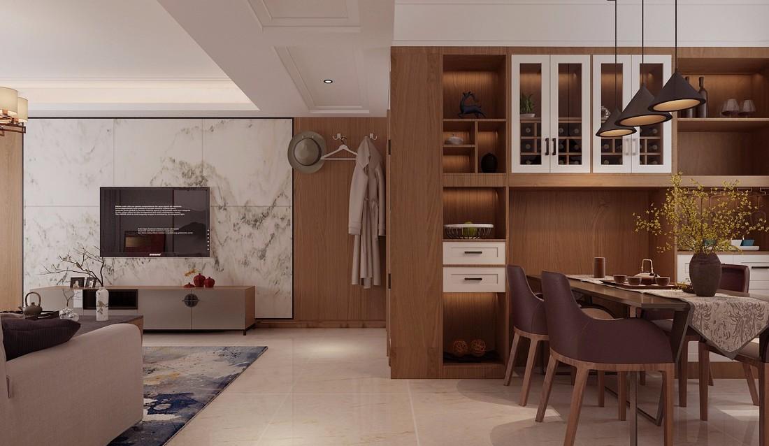 济南万泰装饰万达文旅城140平装修案例-6