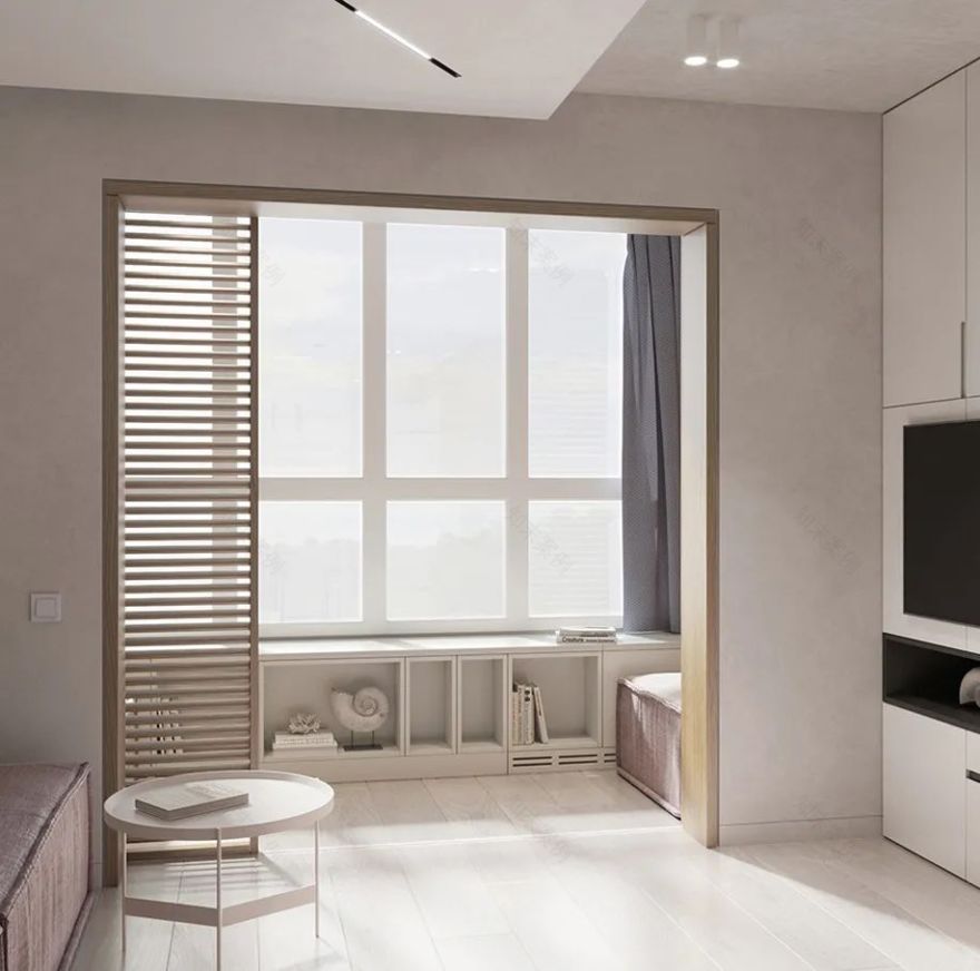 原木风小宅,三十几平也能拥有超强设计感!-18