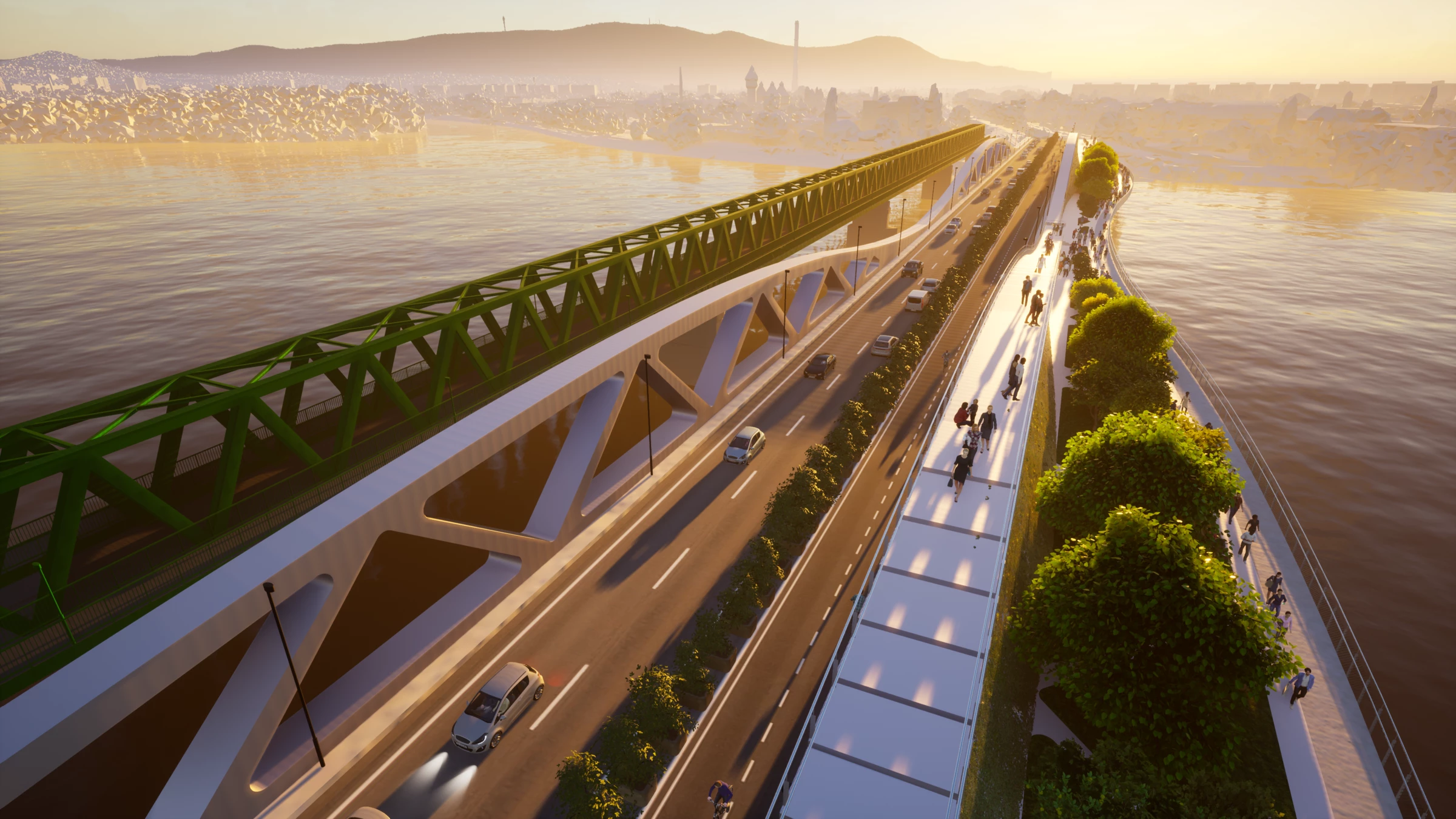 Chameleon 城市桥梁丨匈牙利布达佩斯-40