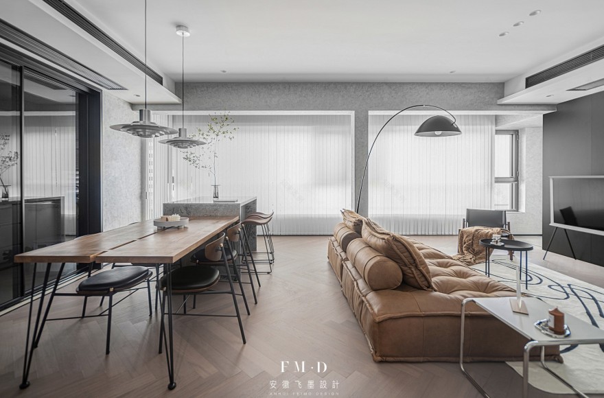 逢春 · 160㎡融创精装房大横厅设计-17