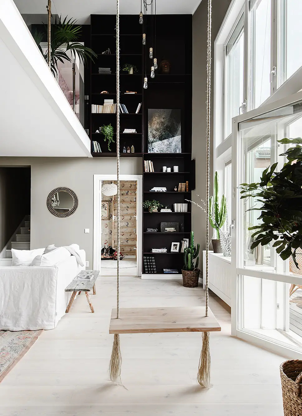 客厅里的秋千 | 打造全家乐享的游戏空间-1