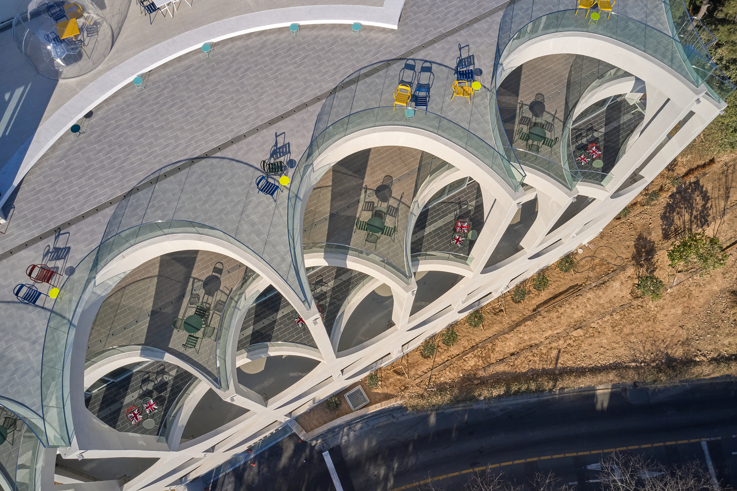 Sense of the Sea Café | 韩国 Busan 海岸半圆形建筑设计-17