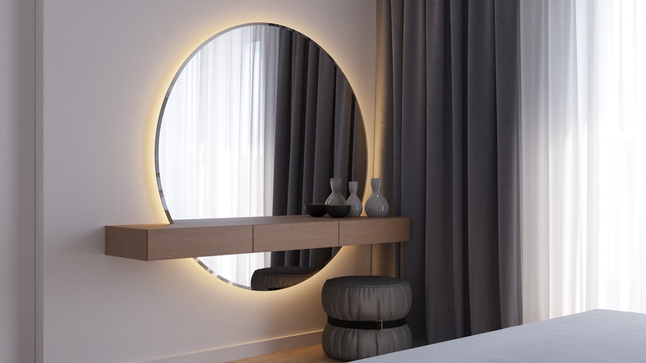 高级灰+原木 经典的自然生态材料和明快的家具相结合-17