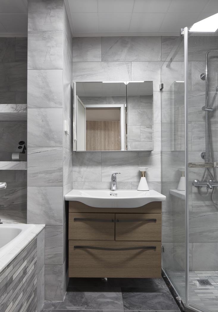 《璞素》灰调美学生活 | 空间改造与软装设计完美融合-23