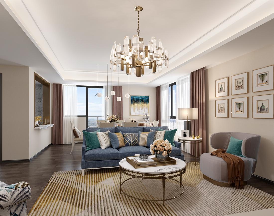 福州万科九如府美式风格主卧设计丨中国福州-0