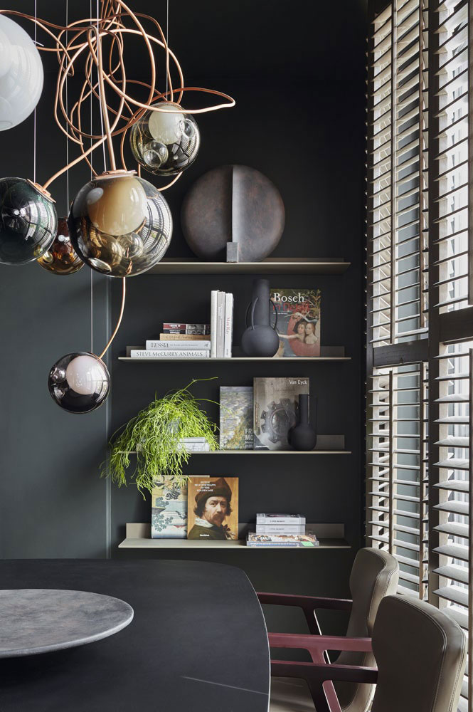 莫斯科 73㎡现代简约公寓 | 暗色调与灰泥的完美融合-5