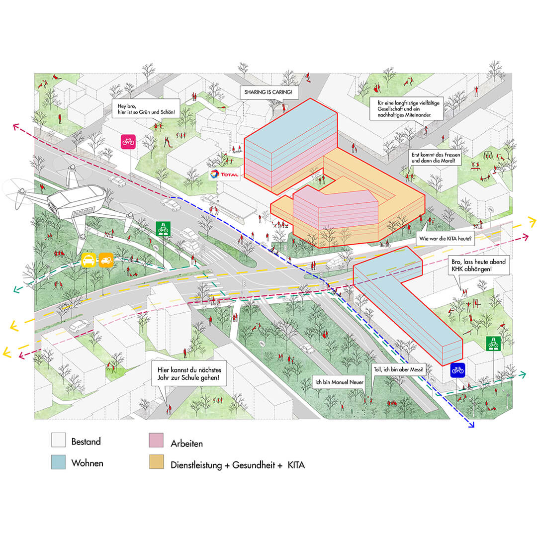 Milbertshofen城市宜居性改造项目丨德国慕尼黑丨Sam Hosseini,Laura Fleischhacker-9