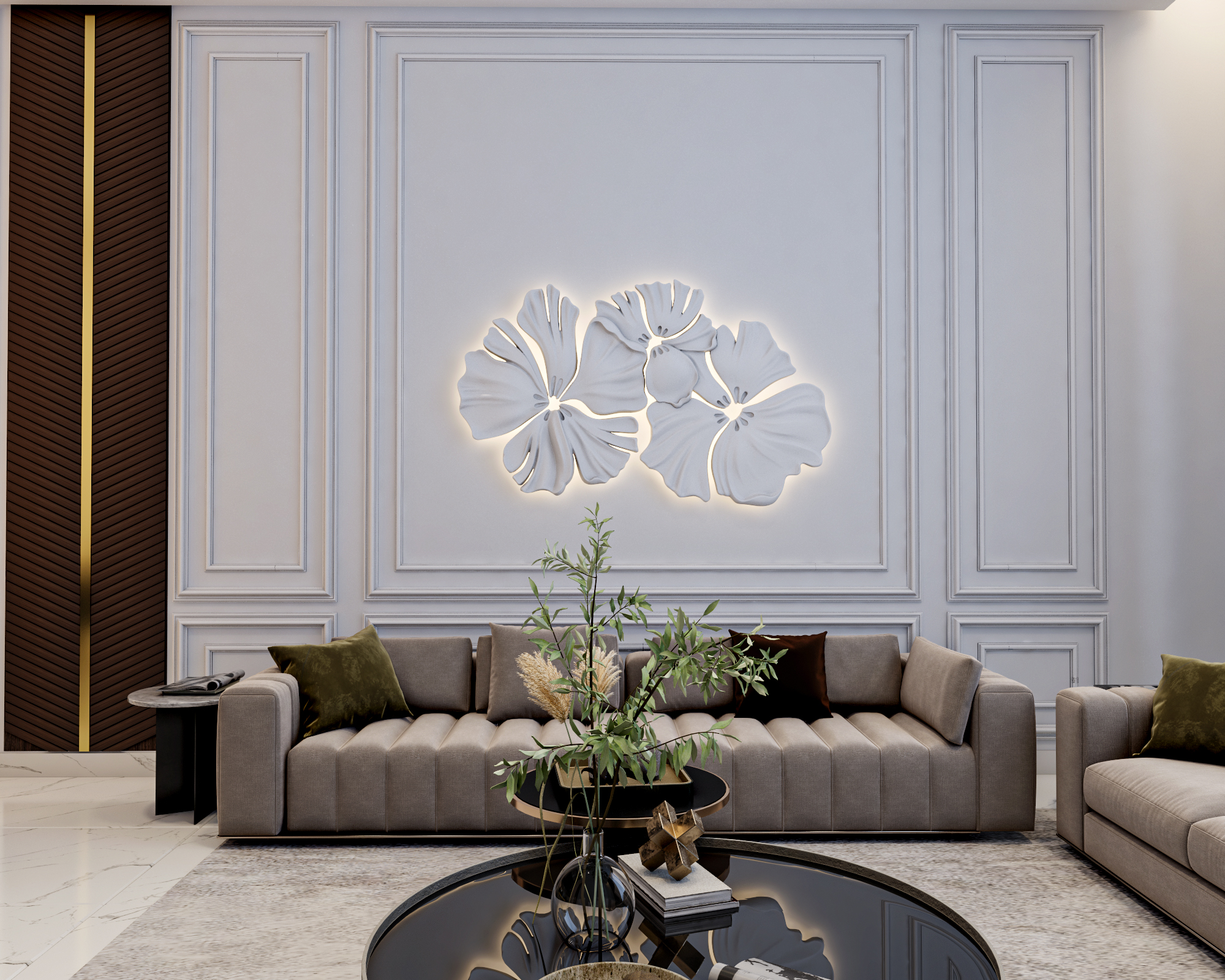 Living Room With Fireplace-1