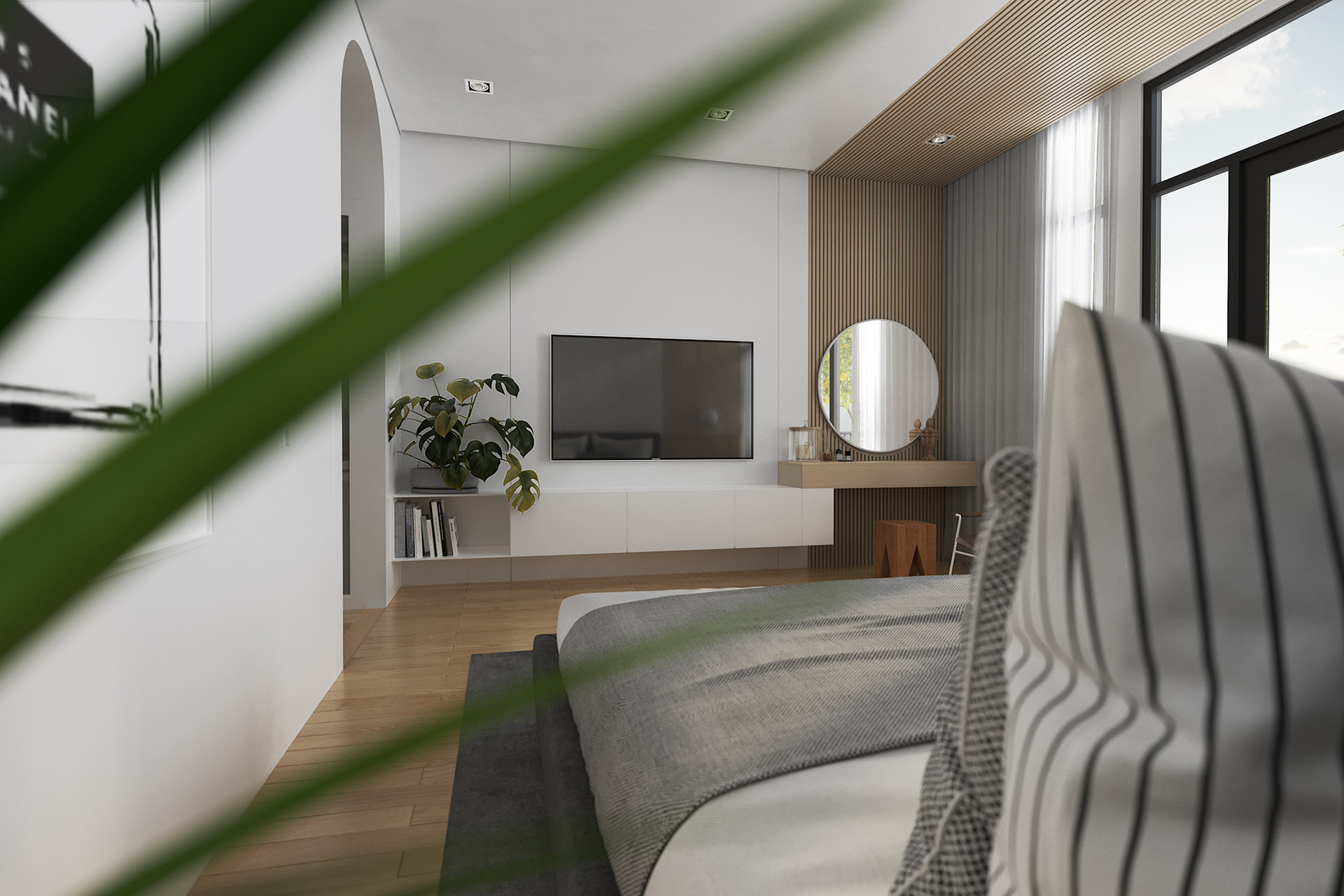 原木与植物的完美结合，打造自然派家居空间-12