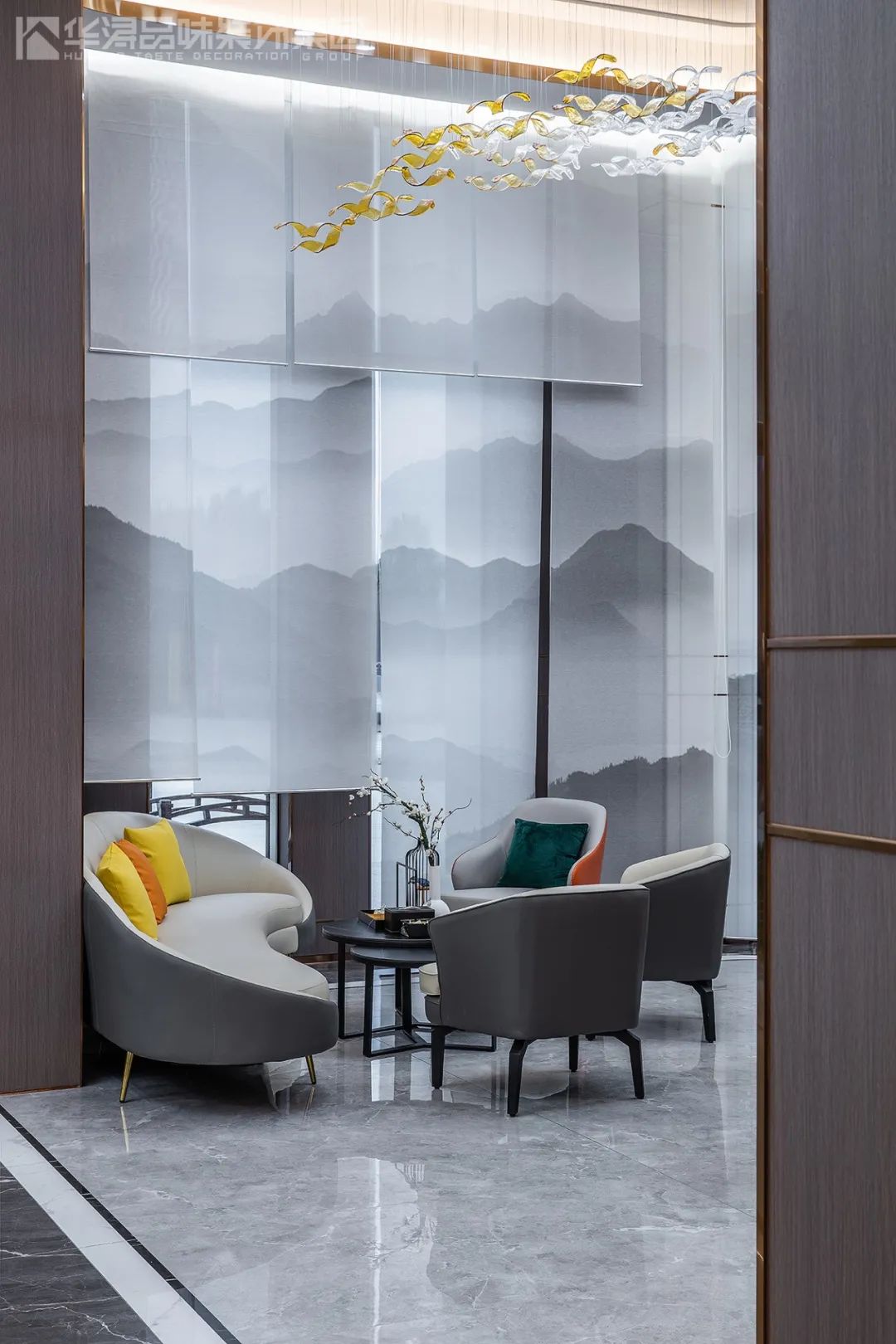 华浔品味装饰打造的新中式售楼部 | 海润棠颂,诗意江南境-52