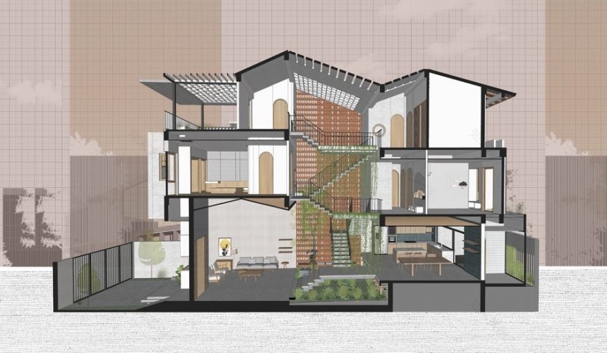 河内折叠住宅丨越南河内丨X11 Design Studio-24