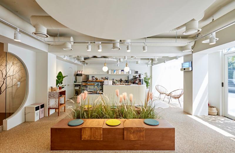 50 平温馨烘焙咖啡馆，韩式简约风格室内设计-2