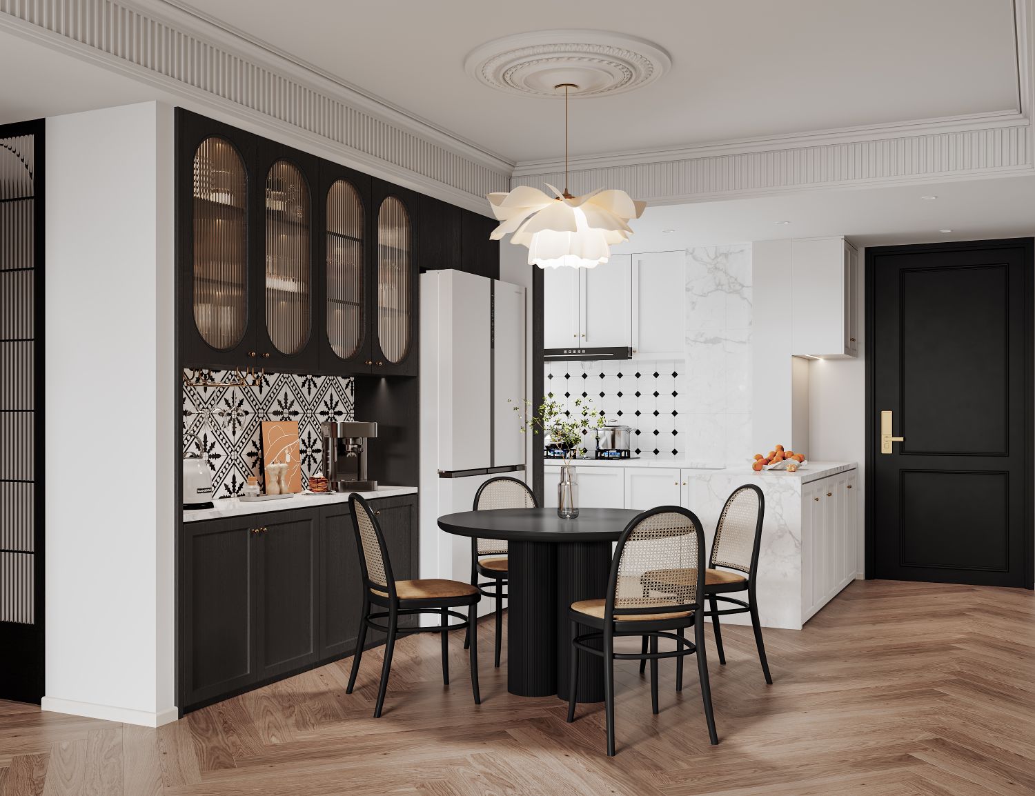 法式复古风平层设计-7