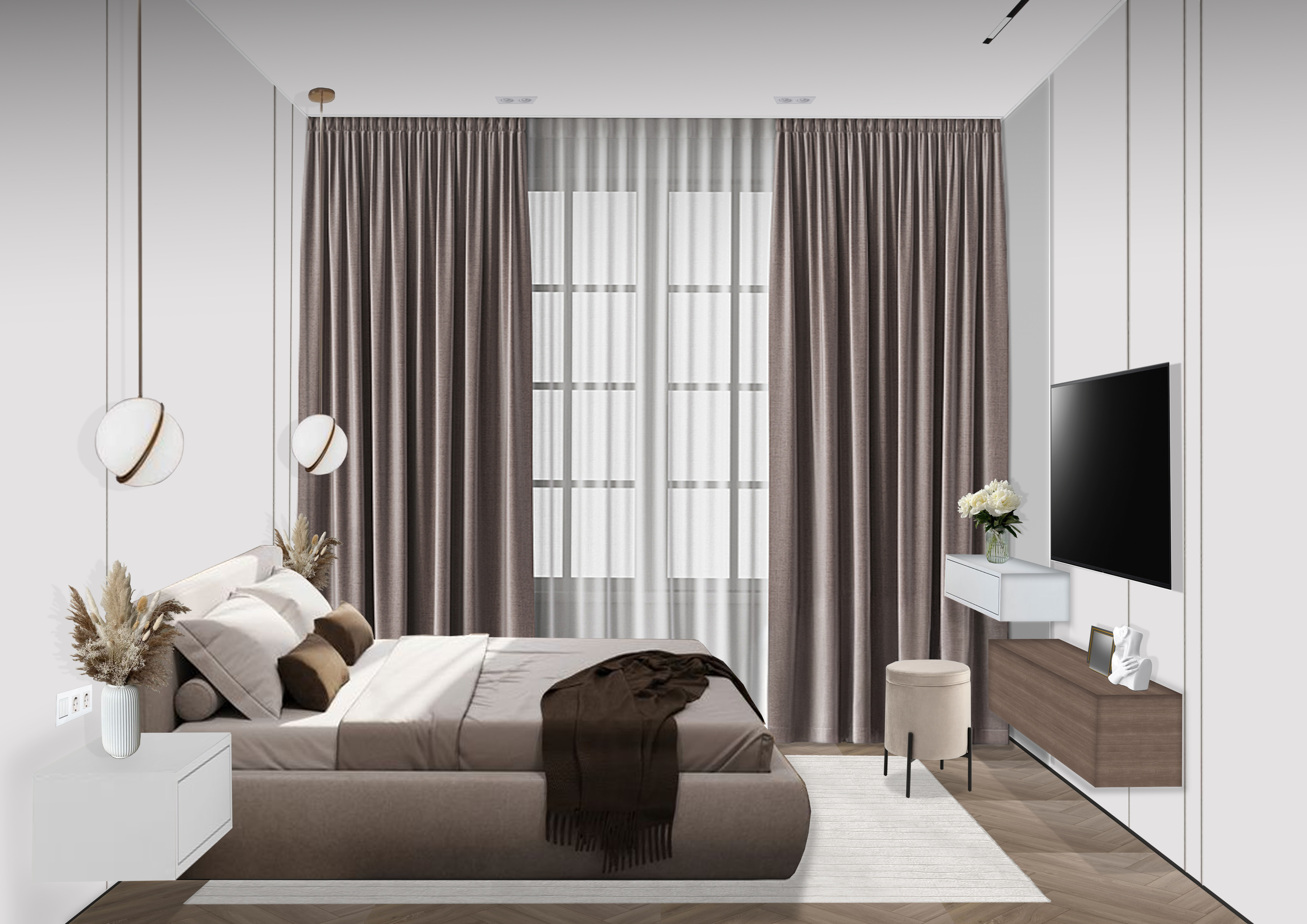 四居室公寓设计项目丨俄罗斯莫斯科丨EKATERINA OSEPCHUK-7