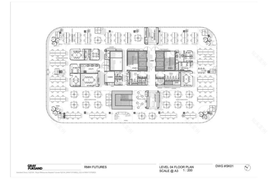 皇家墨尔本医院办公室室内设计丨澳大利亚墨尔本丨Gray Puksand-31