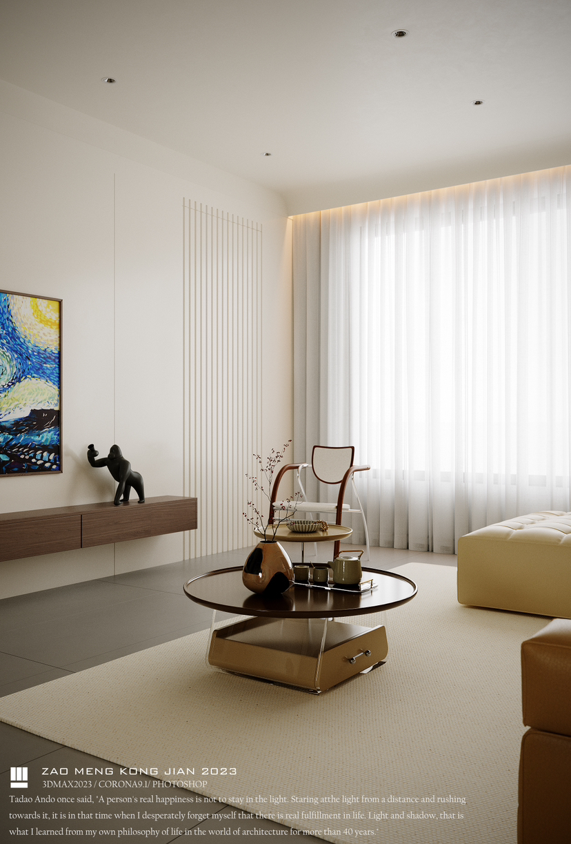 用体态轻盈来形容的130平家装大平层-10