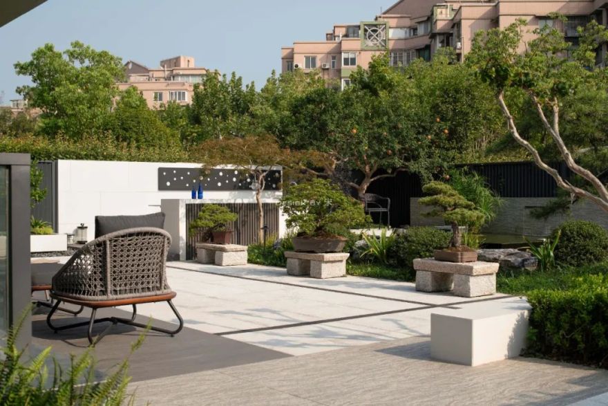 上海融创壹号院现代庭院景观设计丨中国上海丨纵合景观-9