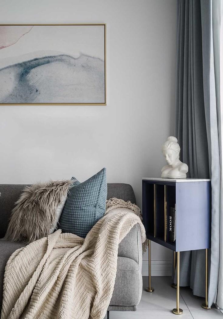 武汉鸿鹄装饰设计丨平层丨520先生为爱妻打造ins北欧小窝-3