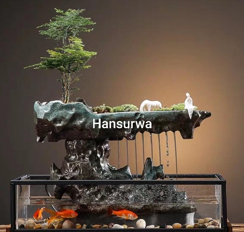 
家居仿石鱼缸 -4