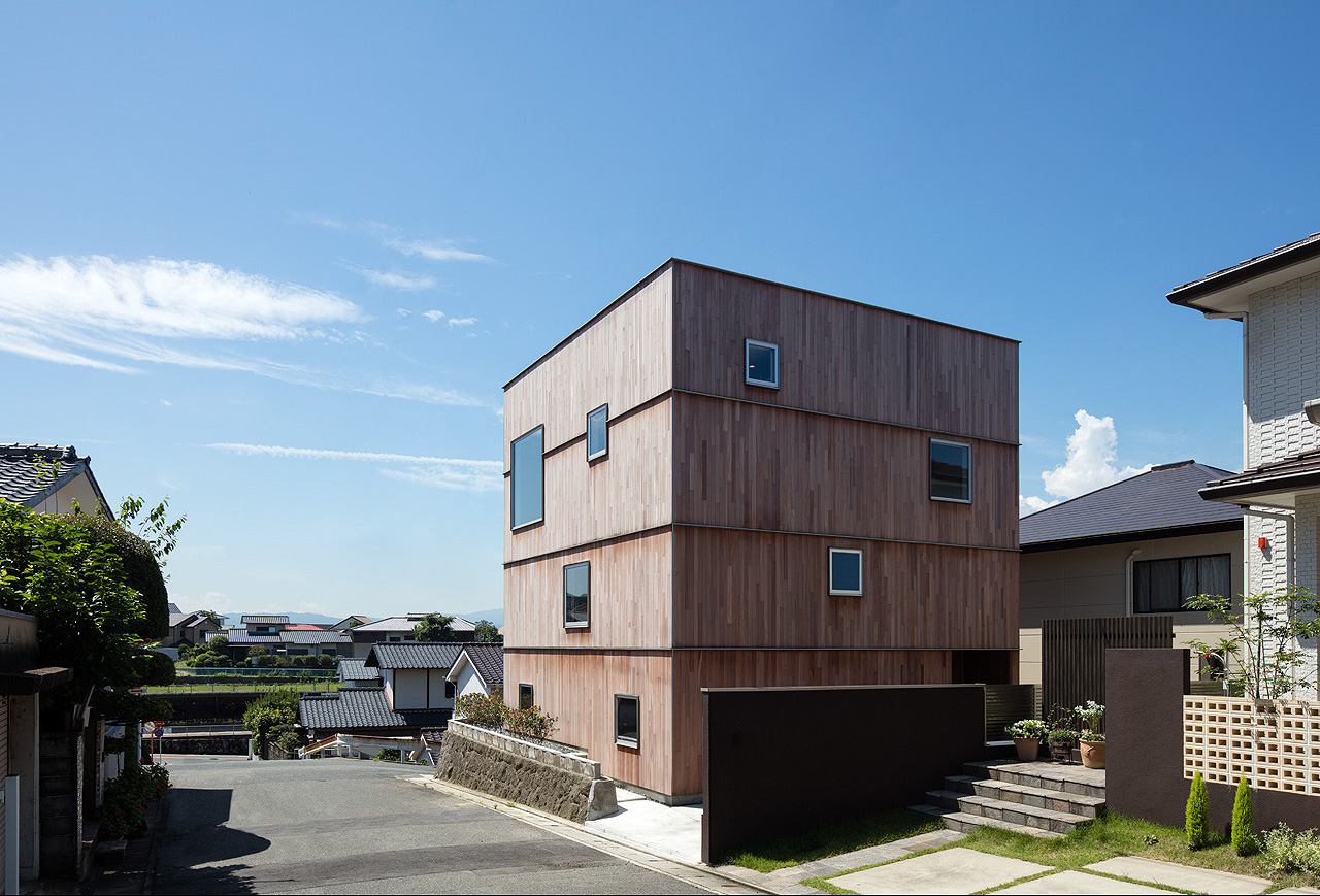 福冈连续层住宅 | 内外融合，方窗创造独特几何-1