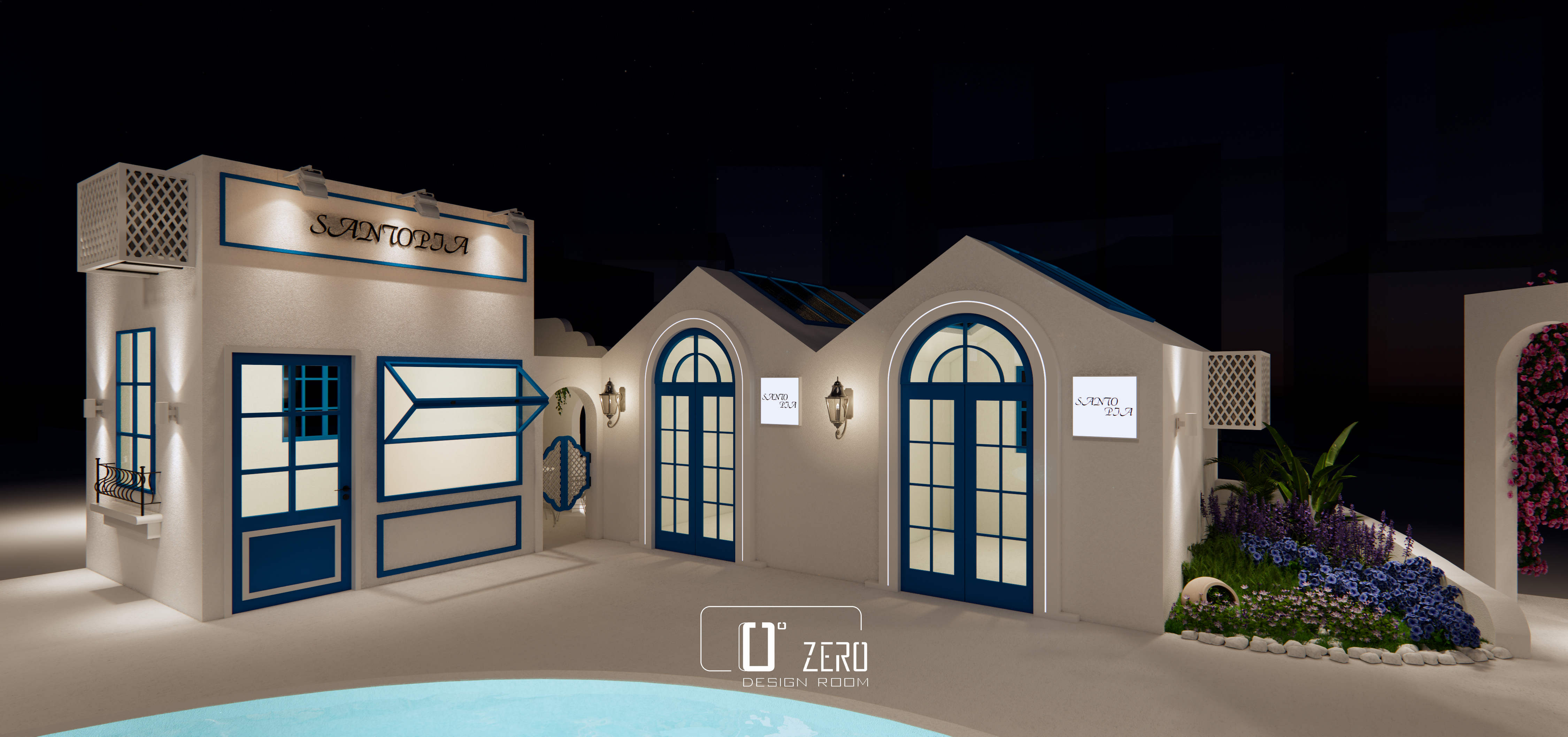 圣托里尼乌托邦理念的假日城市丨中国深圳丨Zero Desing Room-29