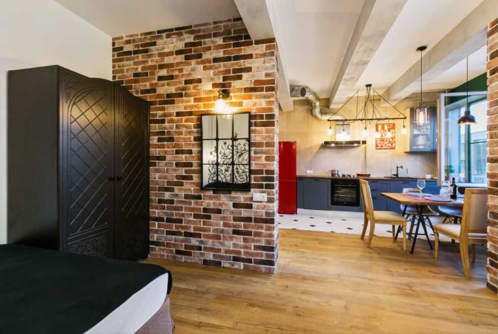 Квартира-студия в стиле лофт - 6 проектов, Фото интерьеров-156