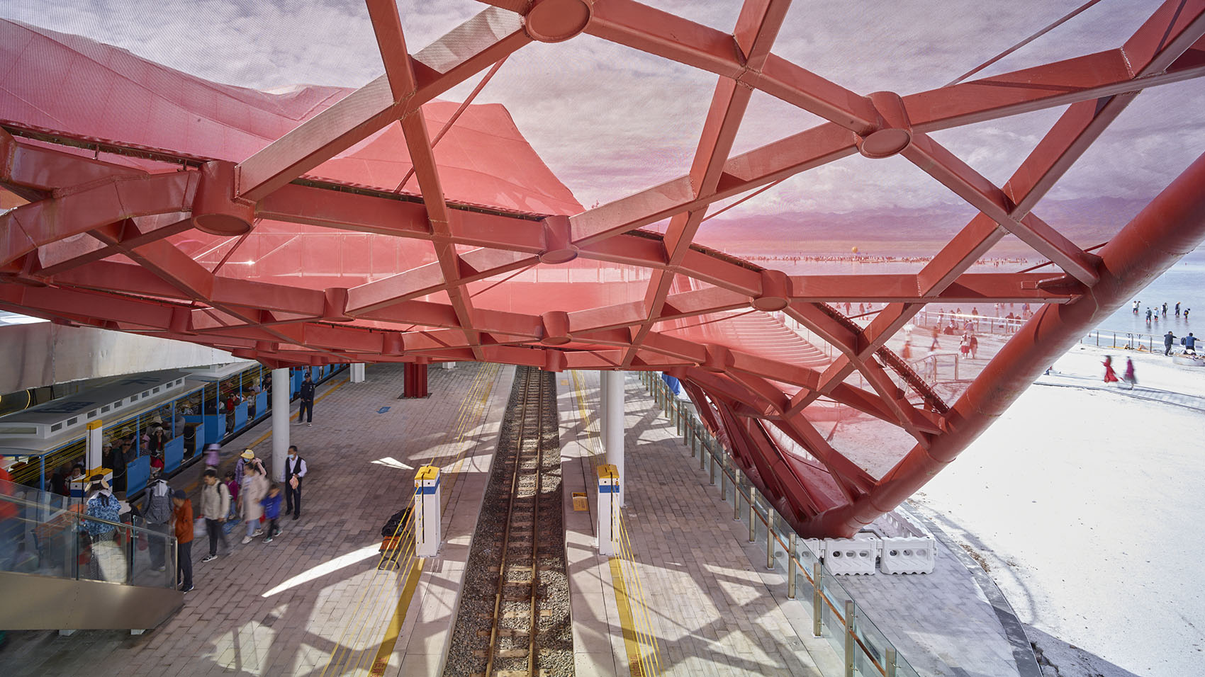 茶卡风·茶卡盐湖观光火车站丨中国海西丨清华大学建筑设计研究院素朴工作室等-75