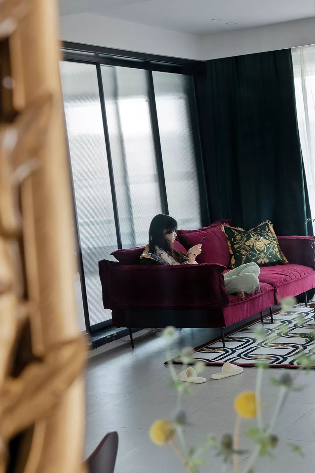 115㎡多彩混搭住宅，打造轻奢复古艺术空间-28