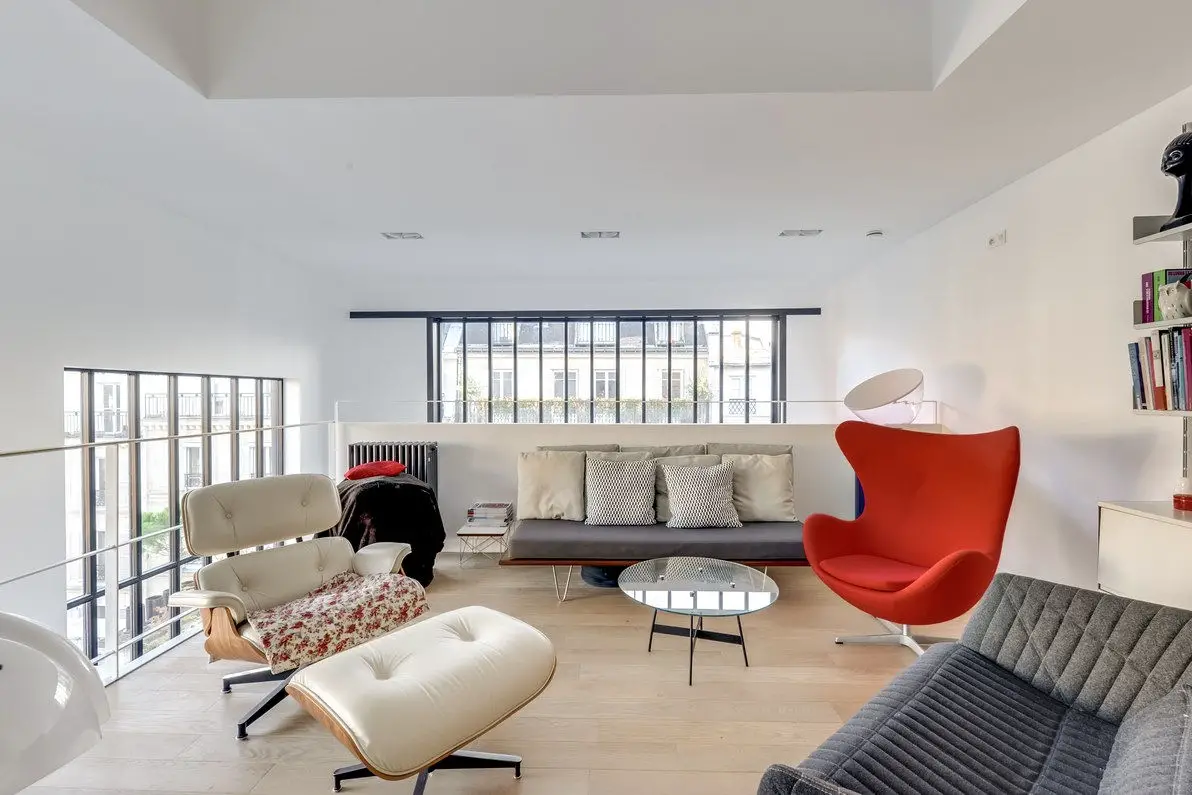 巴黎市中心绿植复式 Loft，-5