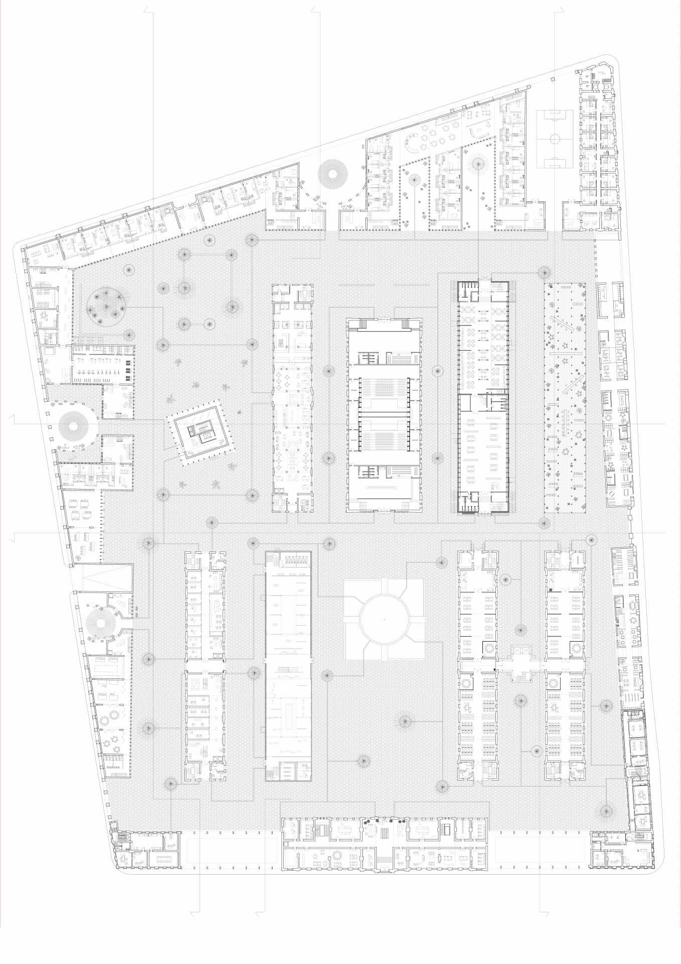 “Crown Barracks”从军事营房到大学校园改造丨比利时-72