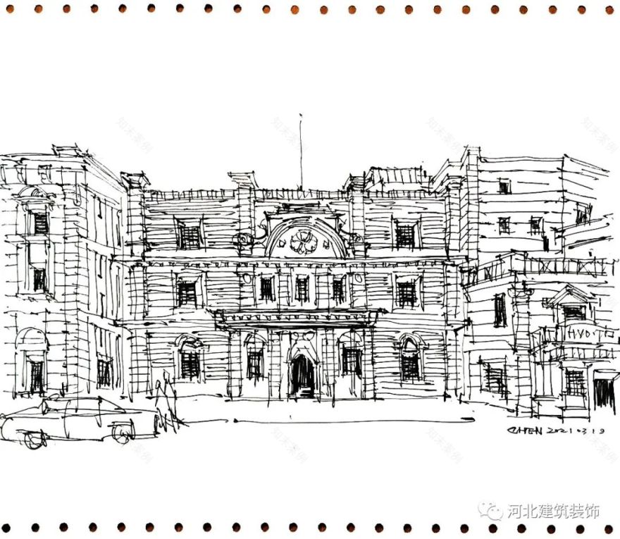 陈力军建筑速写丨中国河北-27