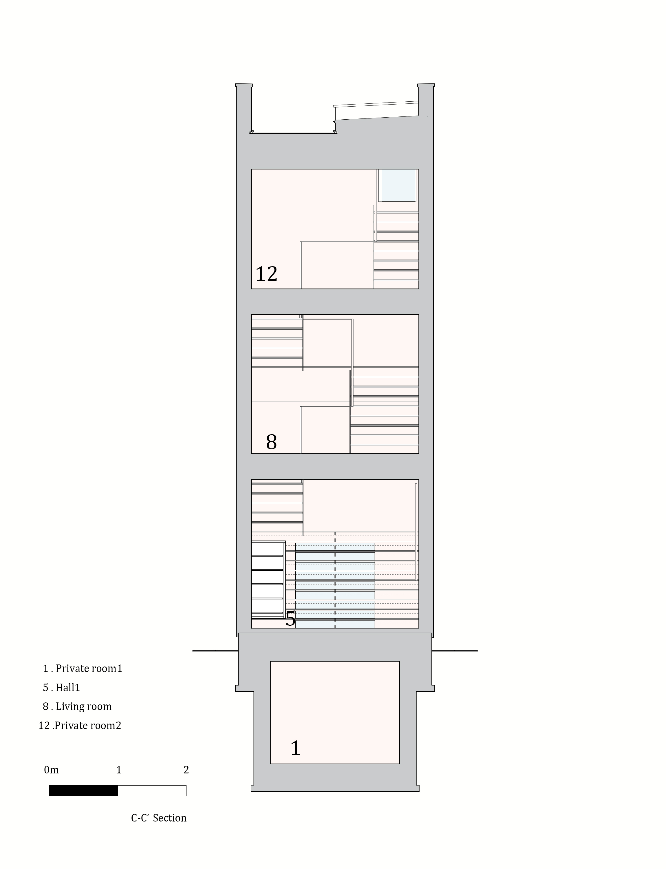 大阪 Minami-Tanabe 住宅 | 室内景观与不锈钢窗帘的巧妙融合-37