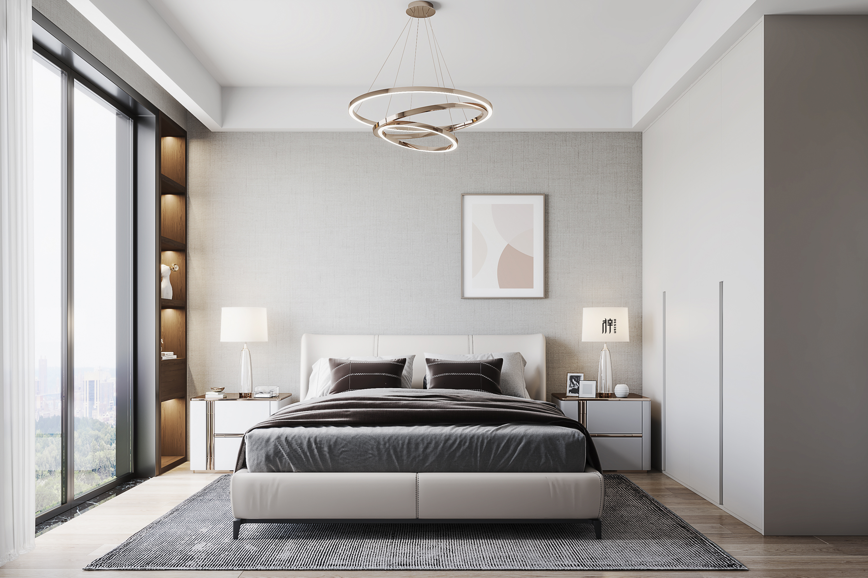 北欧平层设计 · 极简之美的空间呈现丨梓空间视觉-16