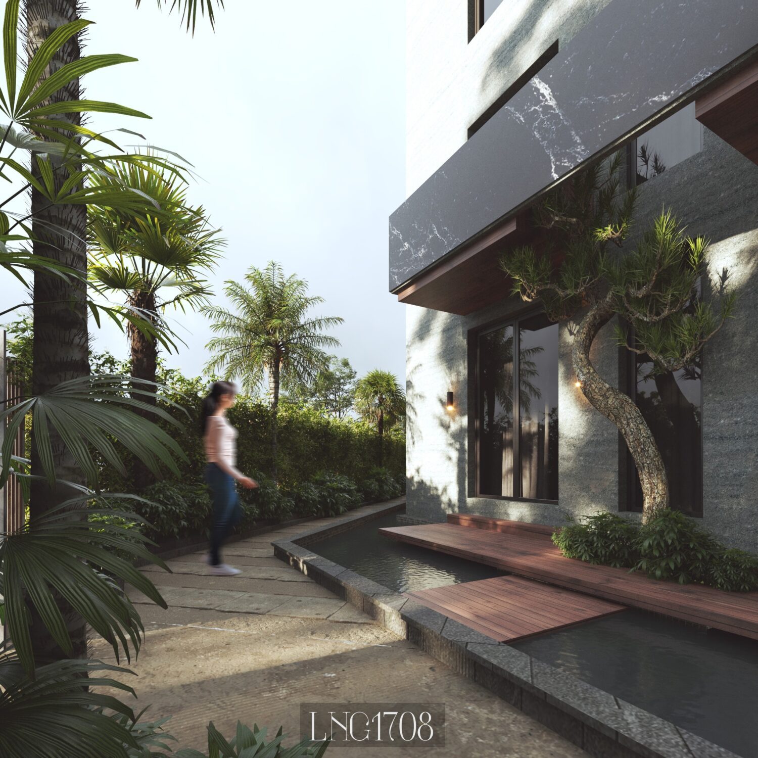 免费的SketchUp别墅外部模型丨Nguyen Long-4