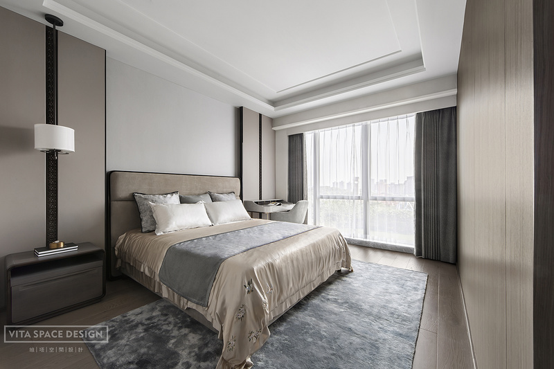 《至简至素，自然和谐共生》新天鹅堡二期270㎡，新中式风格-11