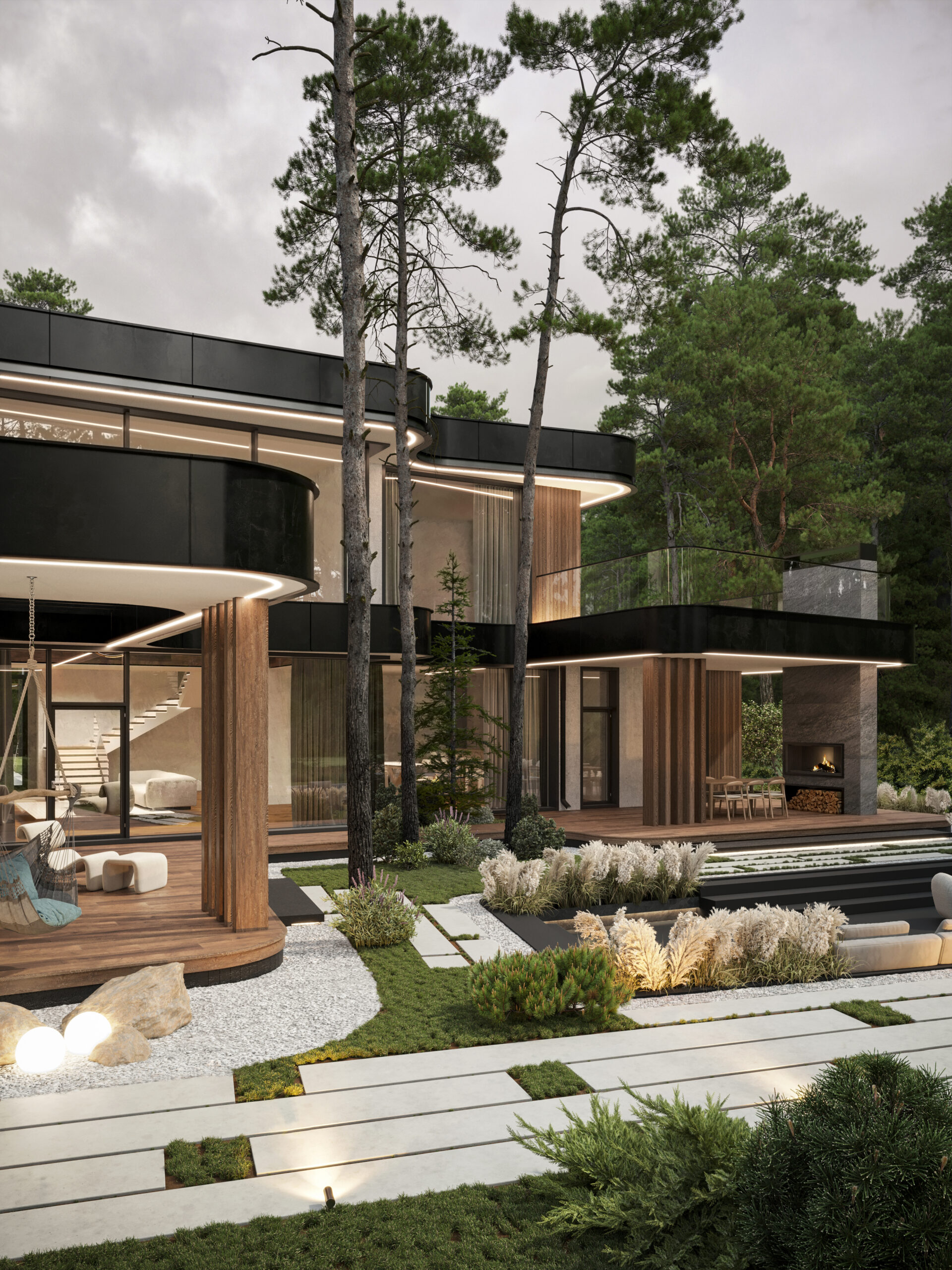 КП Истринский лес 500м²别墅项目丨ARXY工作室-20