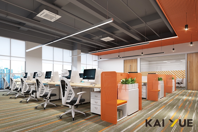 【凯悦装饰】稻田矩阵-属于秋天的办公空间设计-2