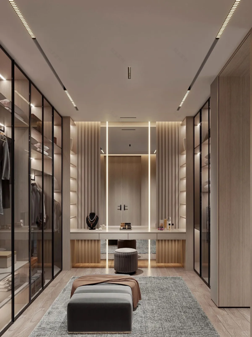 别墅大宅衣帽间空间装修-18
