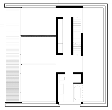 Stuttgart house by (se)arch with shingle-clad walls and an art gallery-38