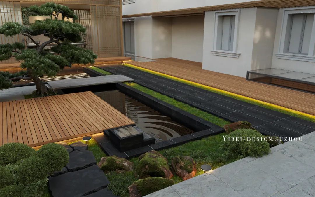 把自然装进家里,庭院设计丨中国苏州丨YIBEI DESIGN-7