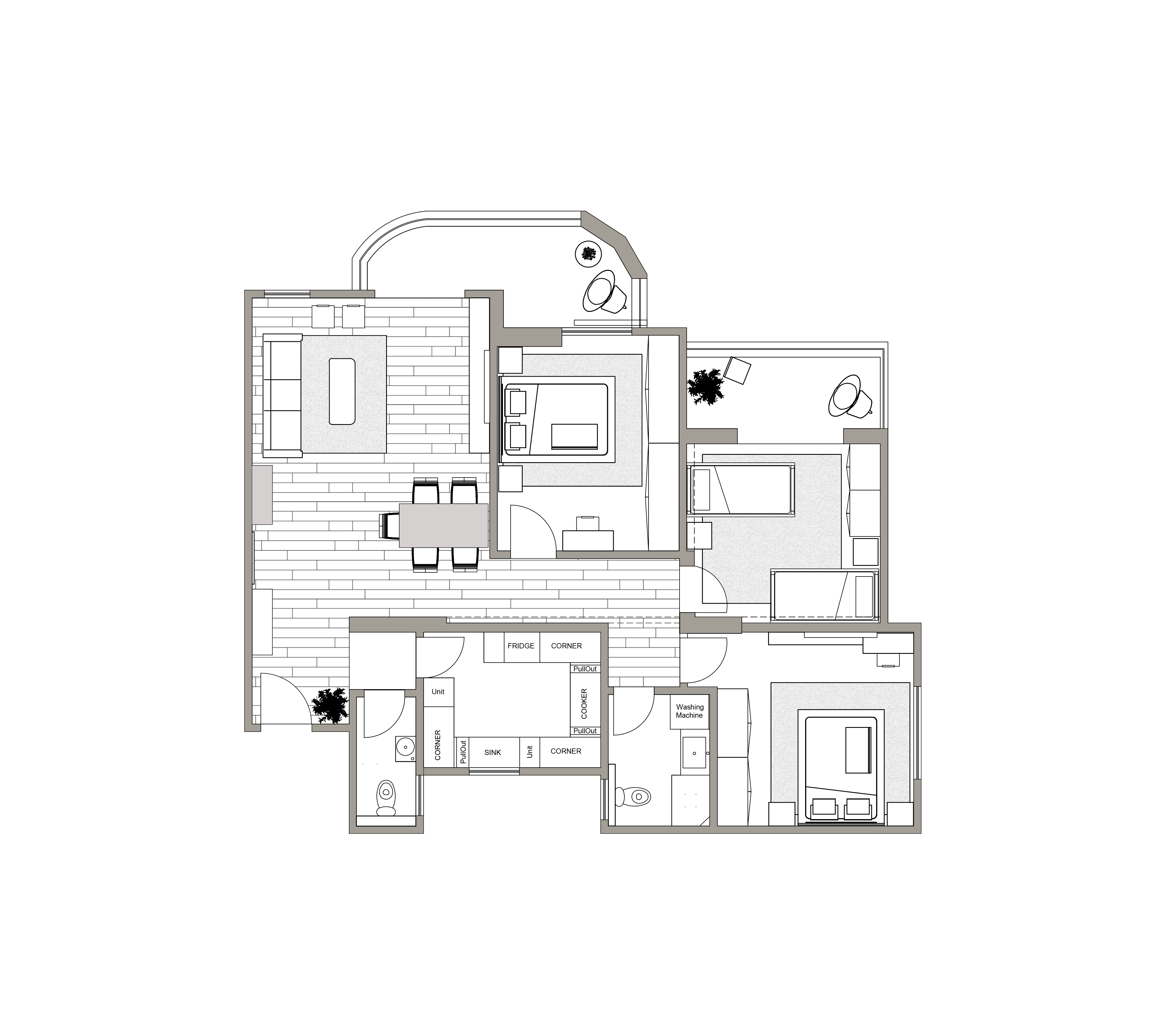 Hayah Apartment 当代风格公寓丨埃及开罗丨Kunstudio-24