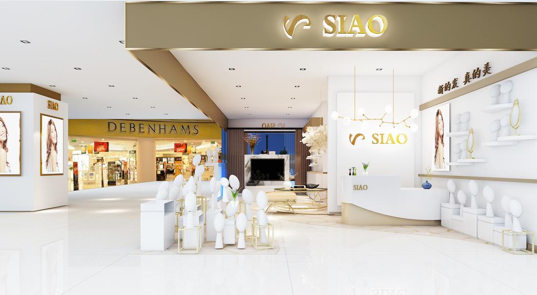 双色假发店 | 玫瑰金与白色的清爽空间设计-8